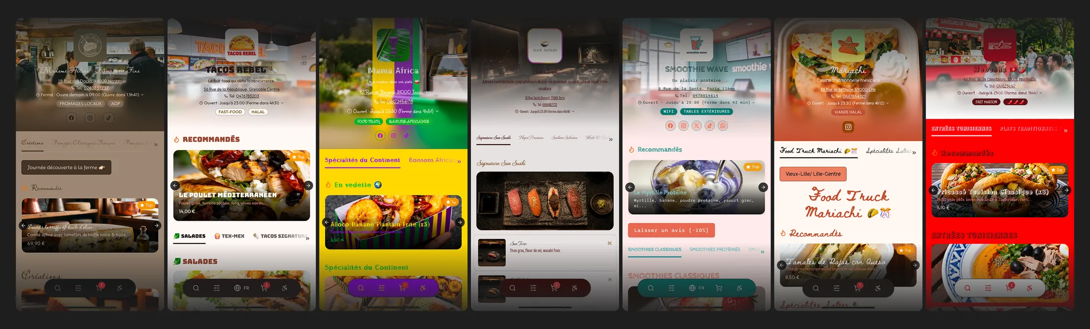 Mode d'affichage moderne du menu Menyu