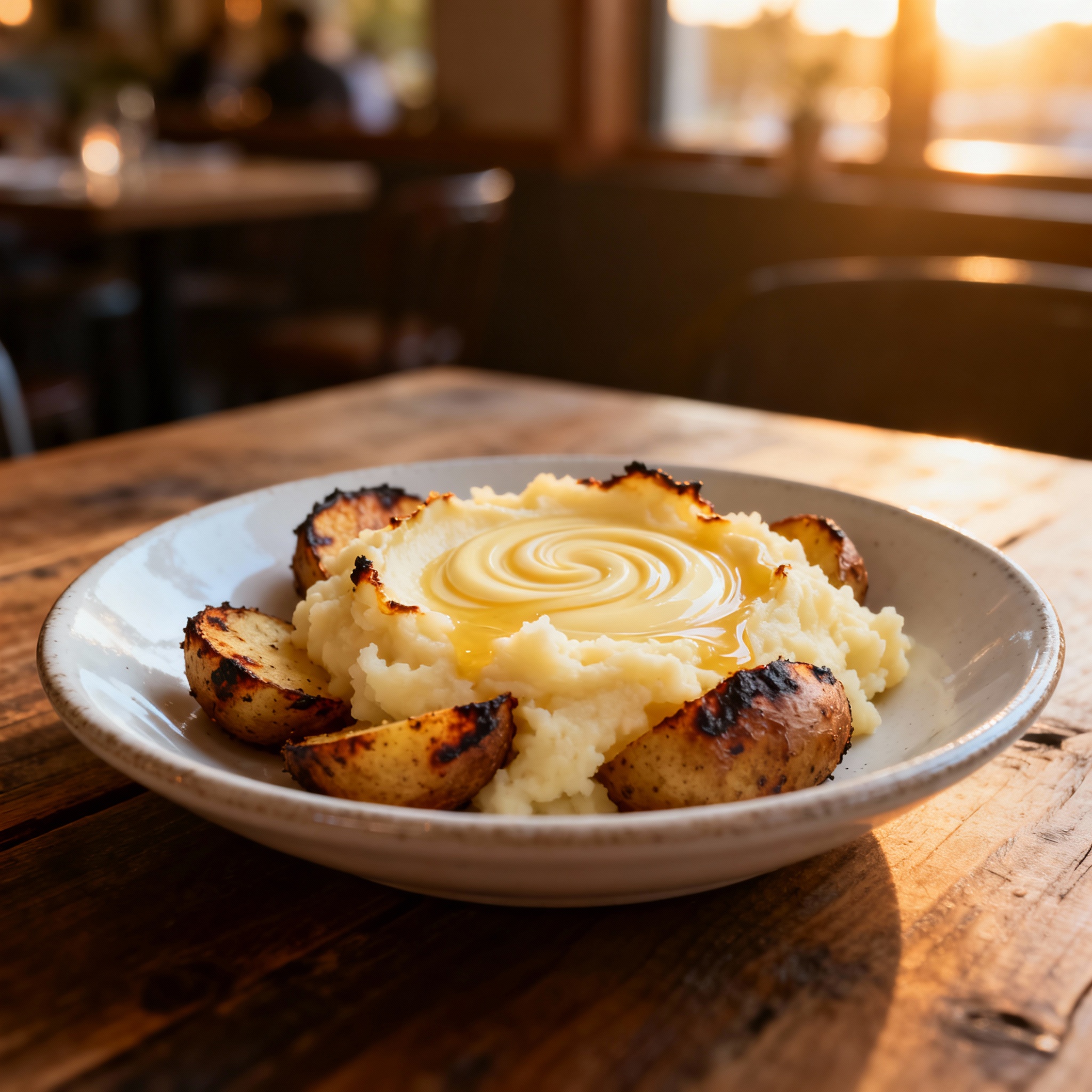 Purée au beurre fumé