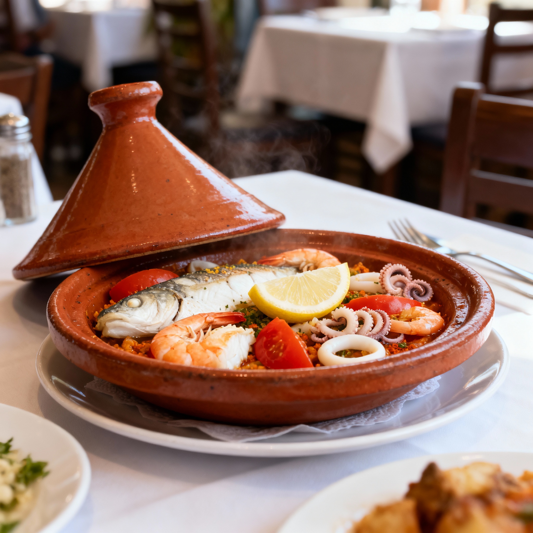 Tajine poisson fruits de mer
