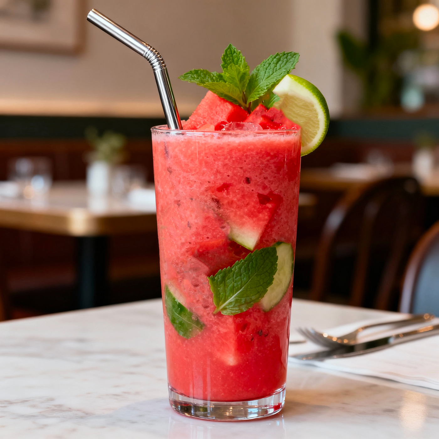 Smoothie Concombre Pastèque
