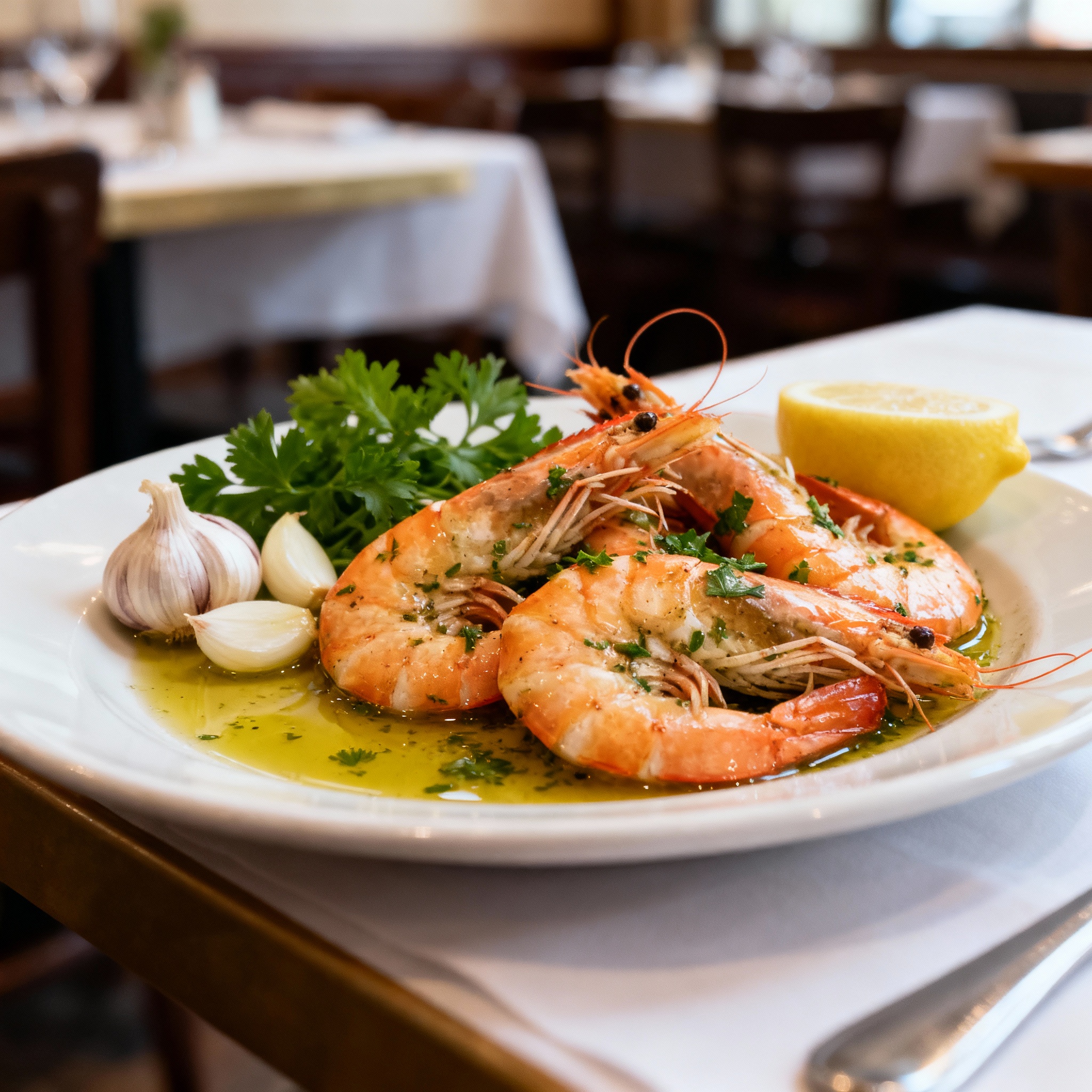 Gambas à l'Ail Persillade