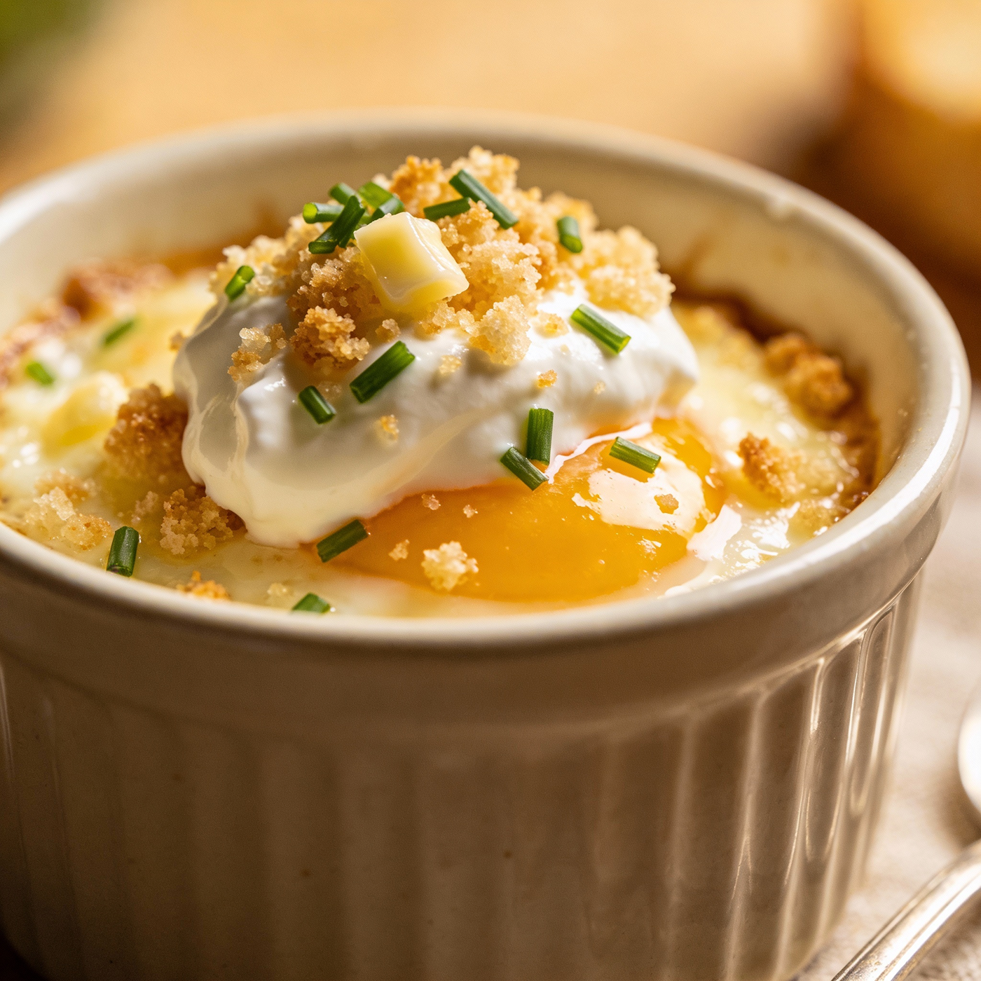 Œufs Cocotte à la Crème