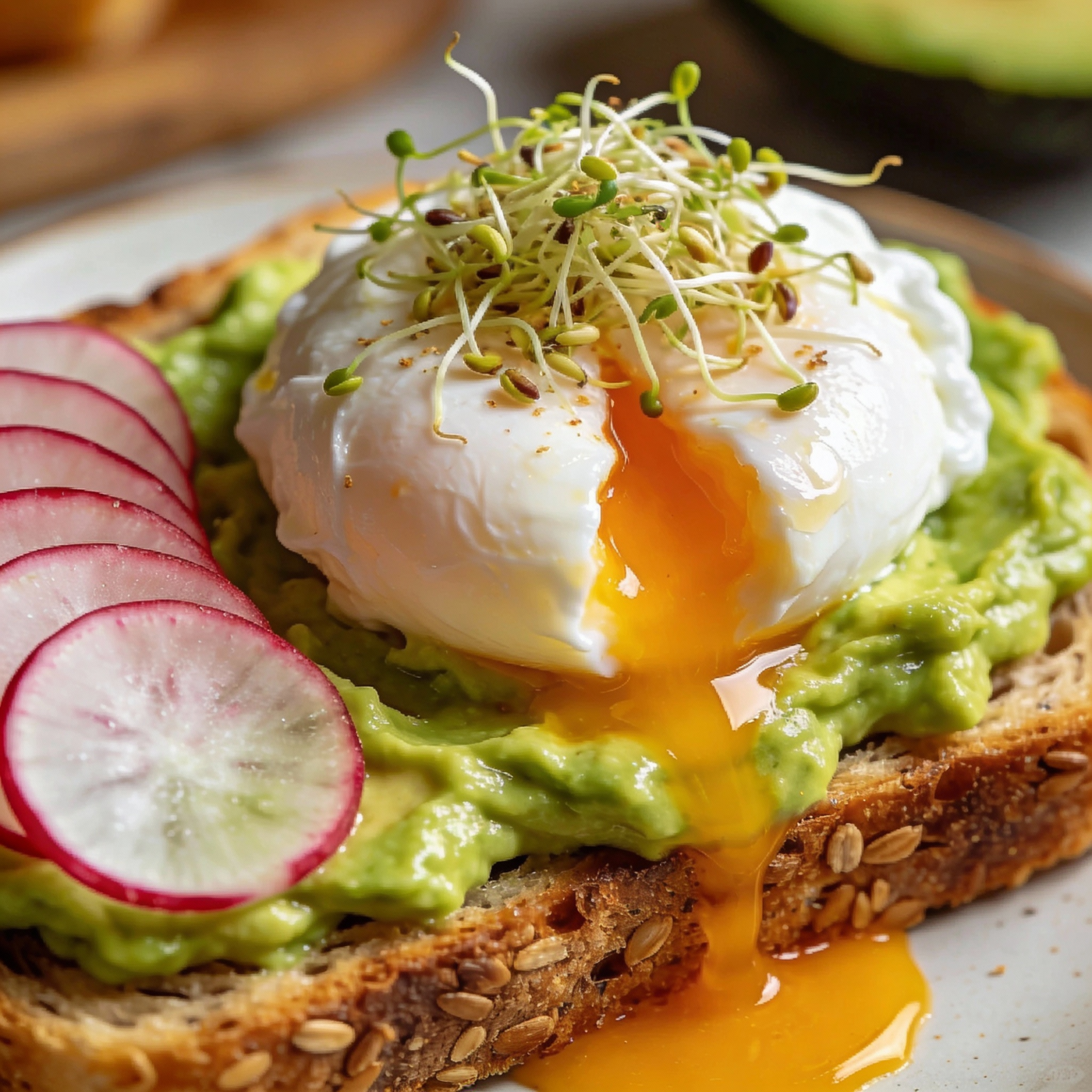 Tartine Avocat & Œuf Poché