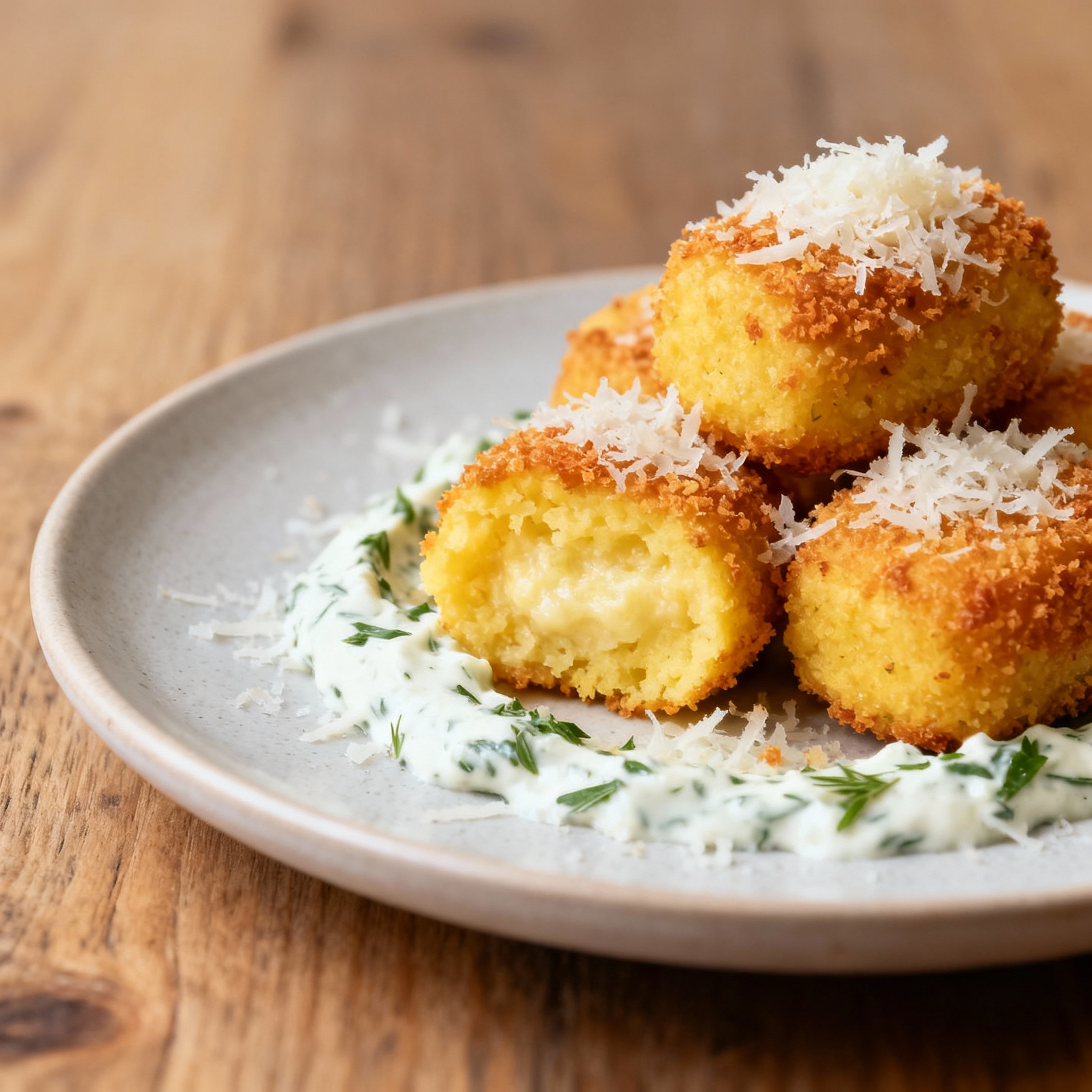 Croquettes de Polenta au Parmesan