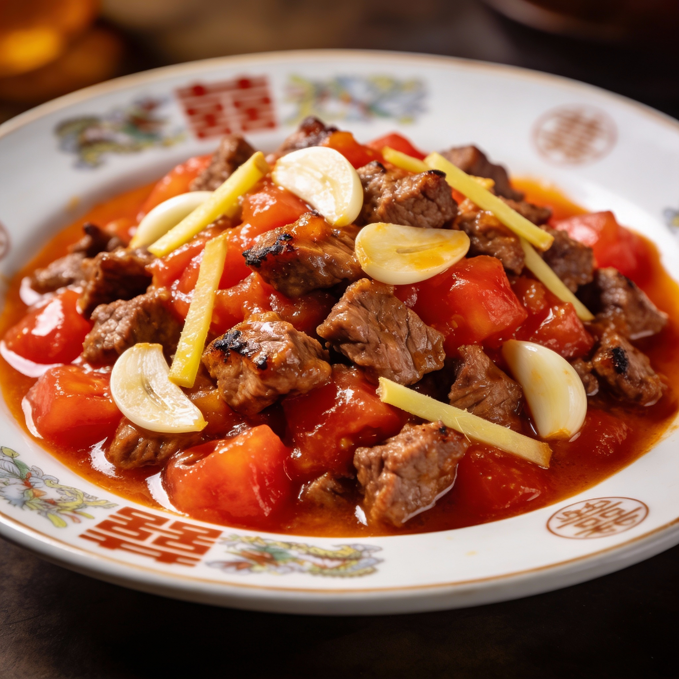 Boeuf Sauce Tomate Ail