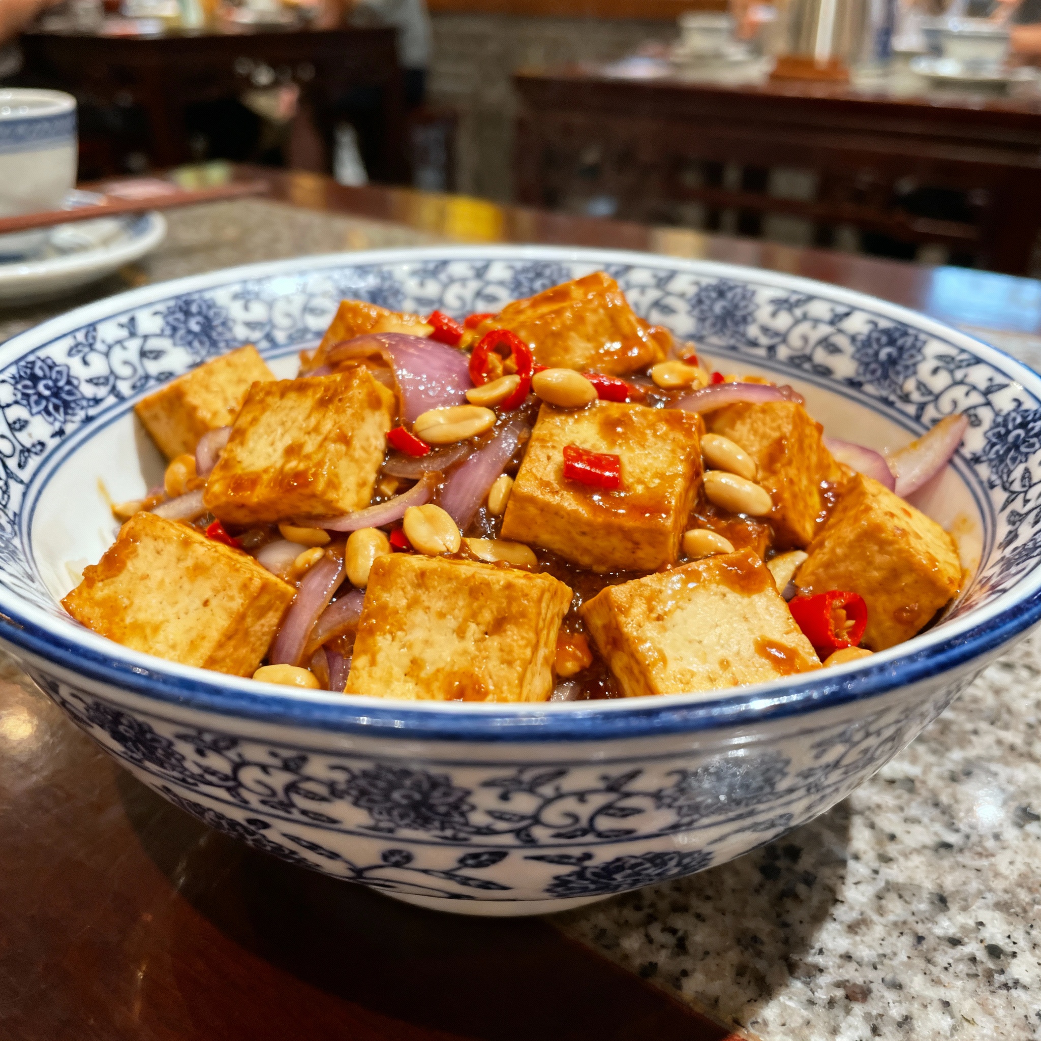 Tofu Sauce Cacahuète