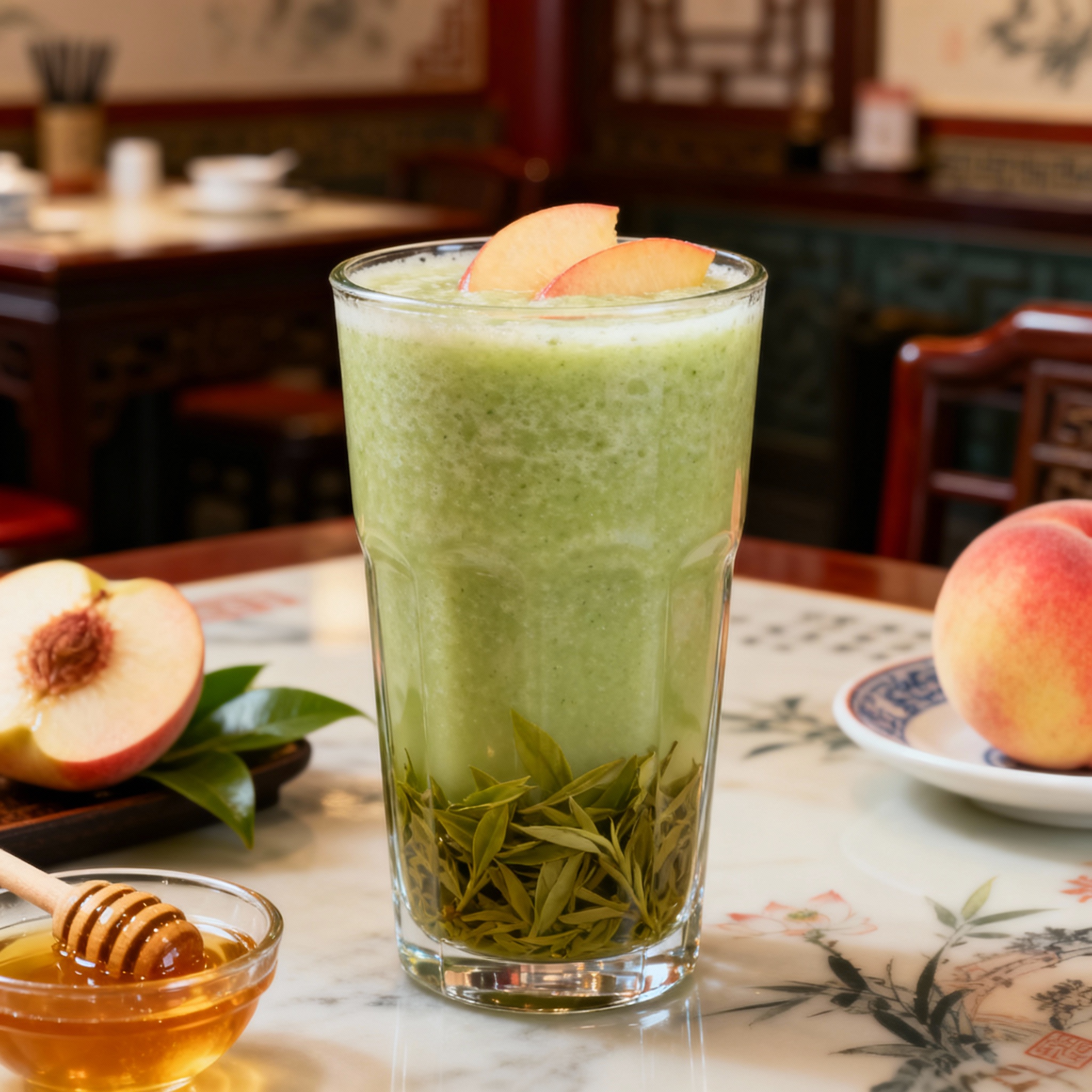 Smoothie Thé Vert Pêche