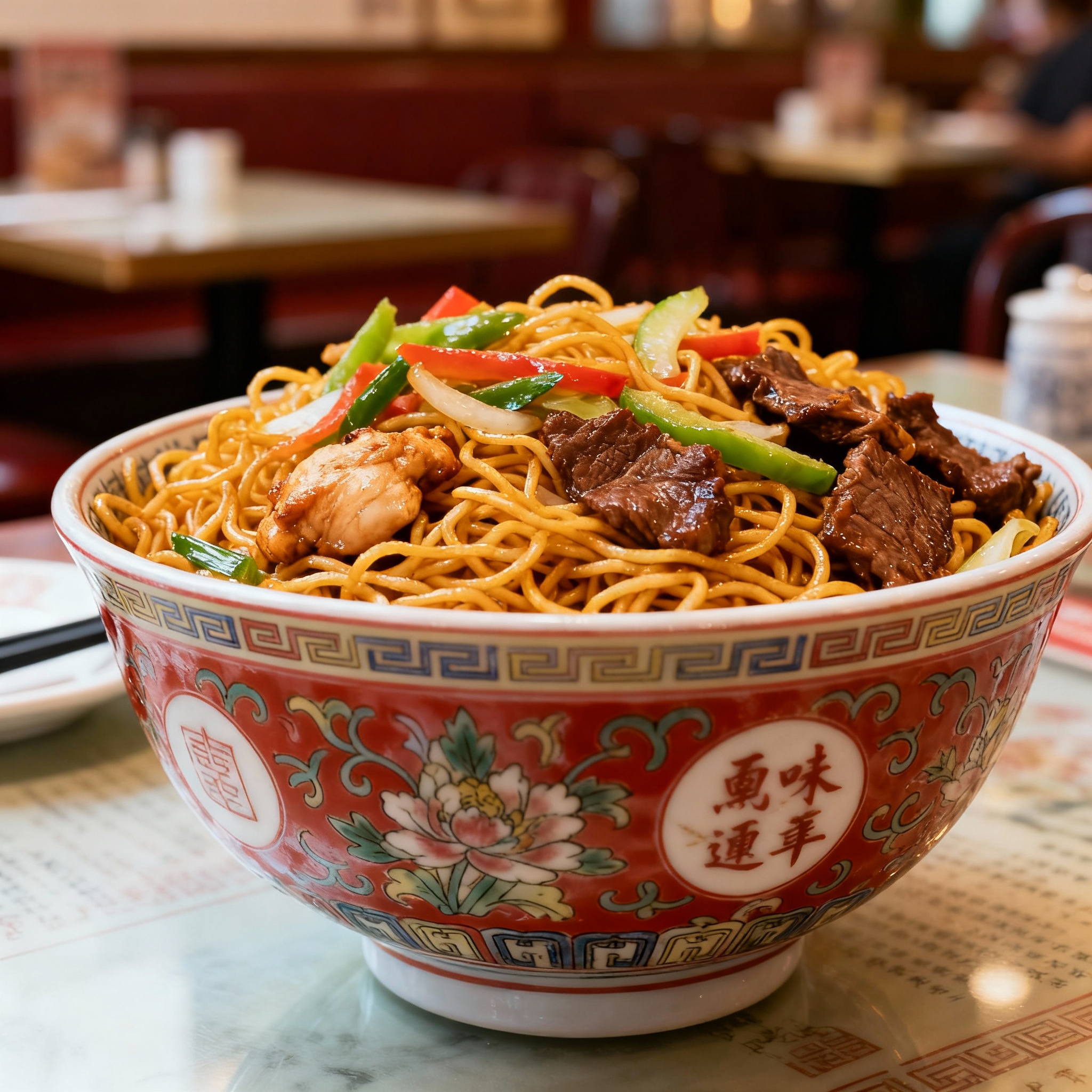 Chow Mein (nouilles sautées croustillantes)