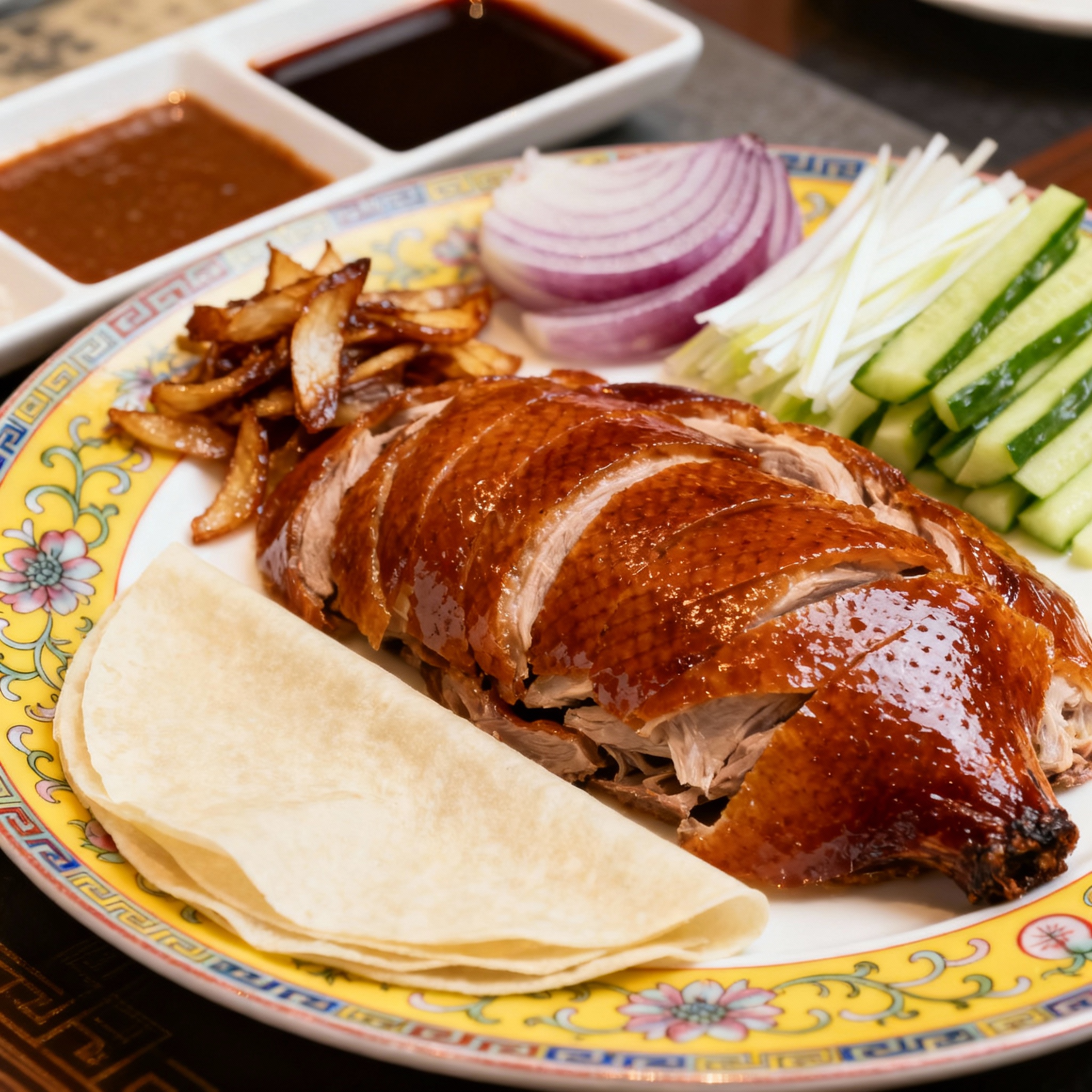 Canard laqué à la pékinoise