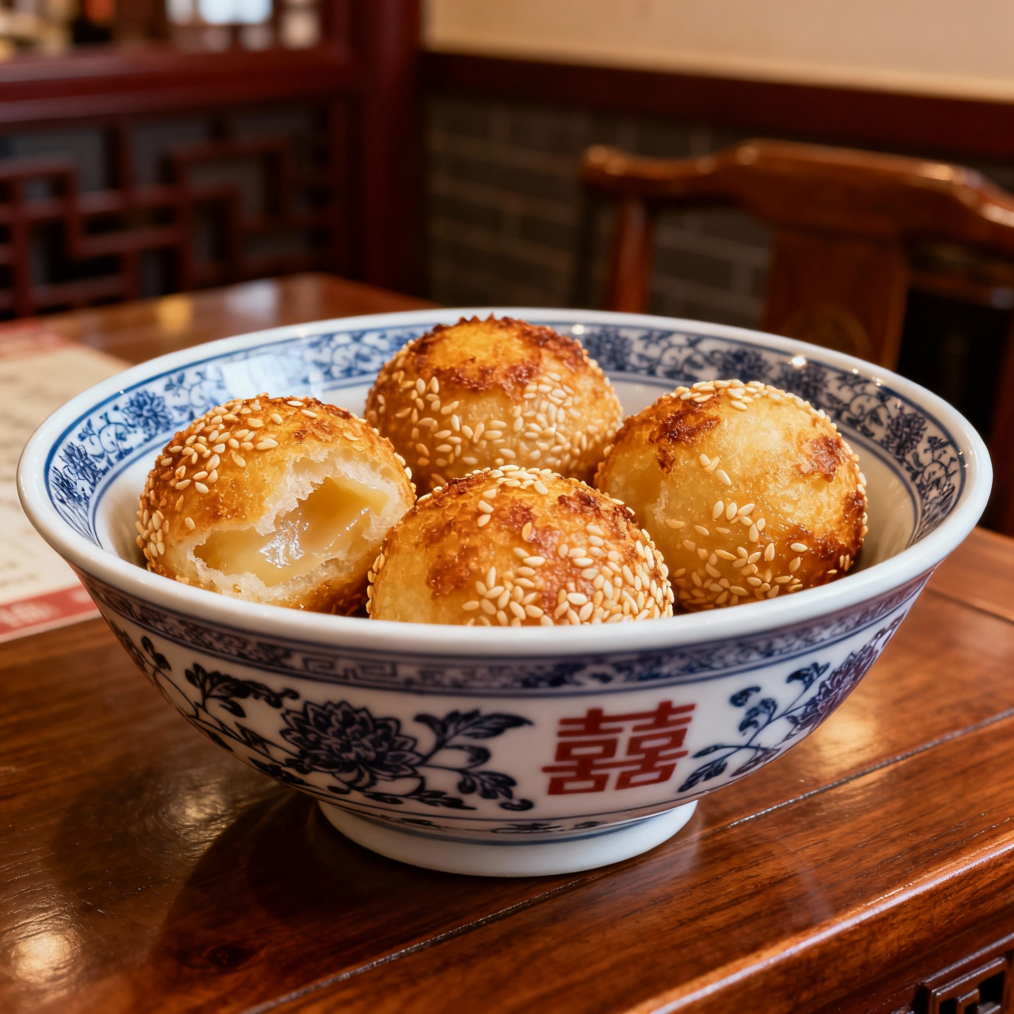 Jian Dui (perles de sésame frites) (x5)