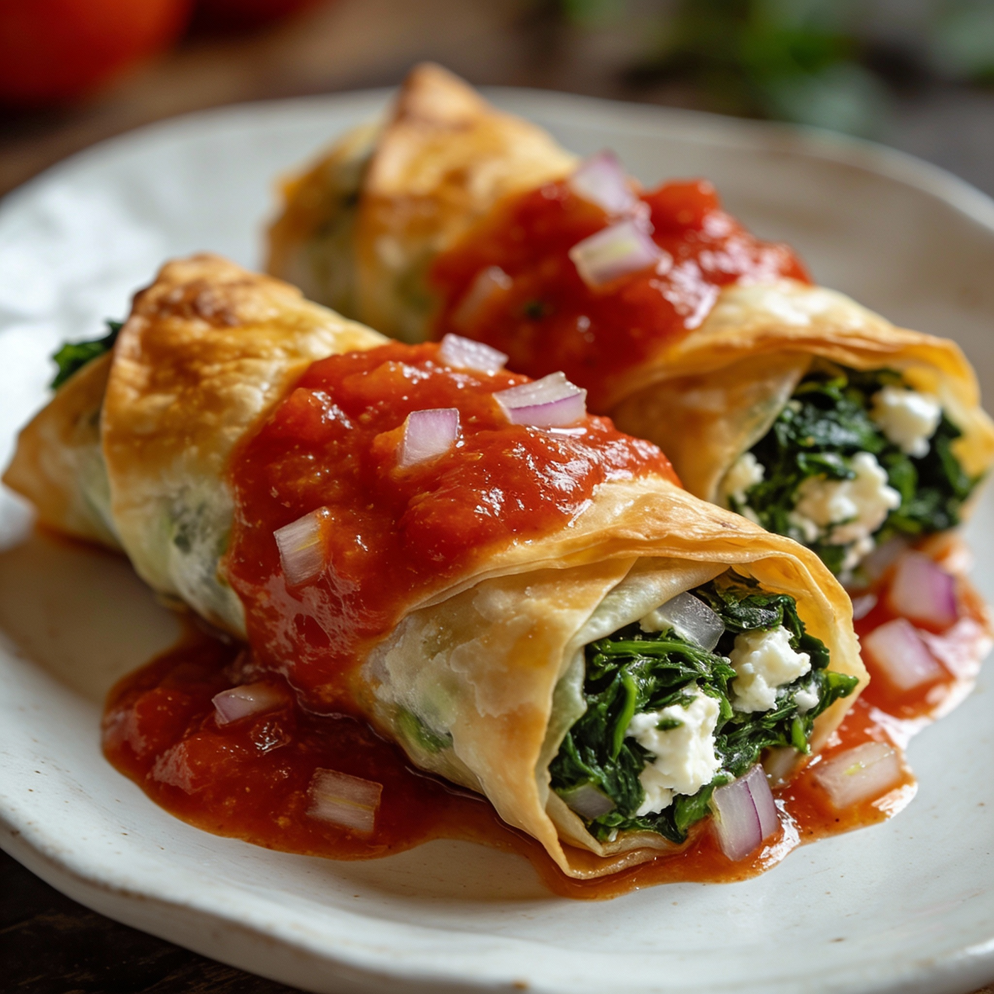 Rouleaux Épinards Feta