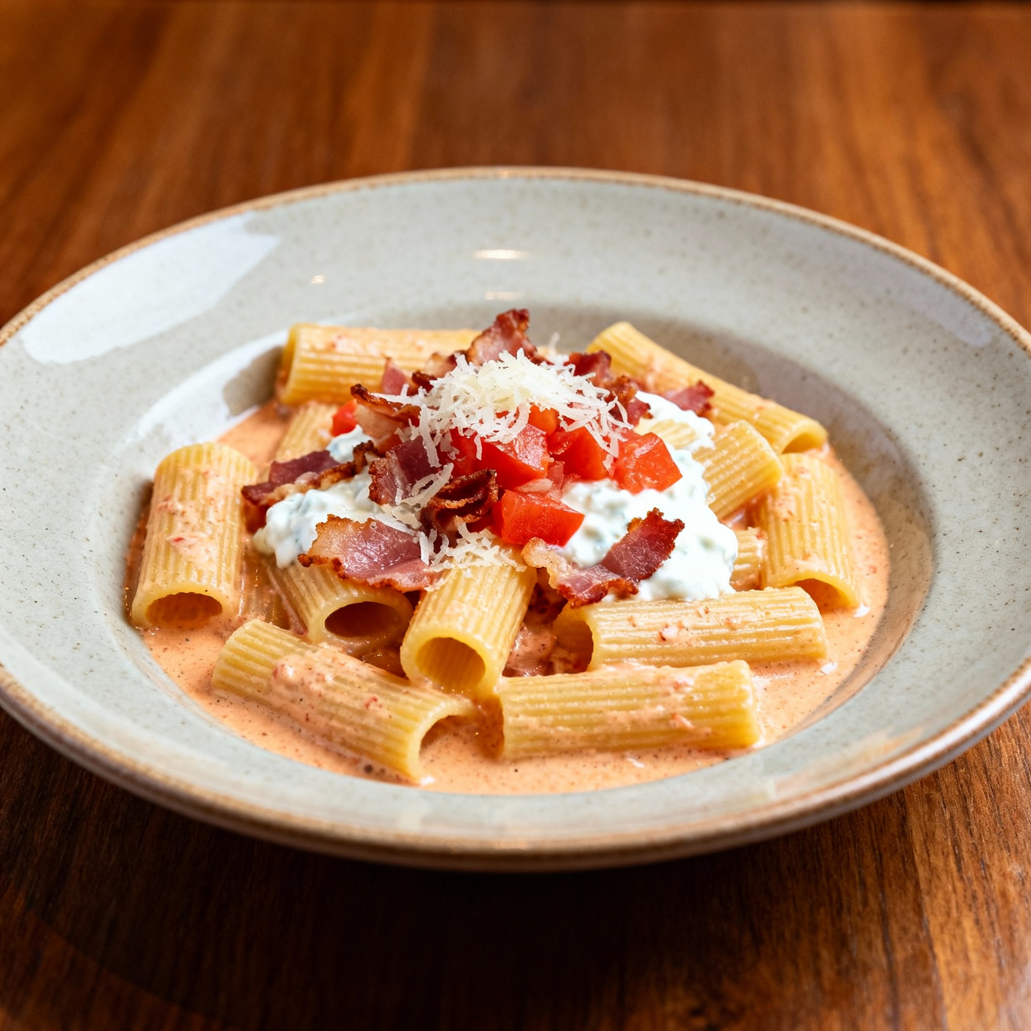 Rigatoni alla Vodka & Pancetta