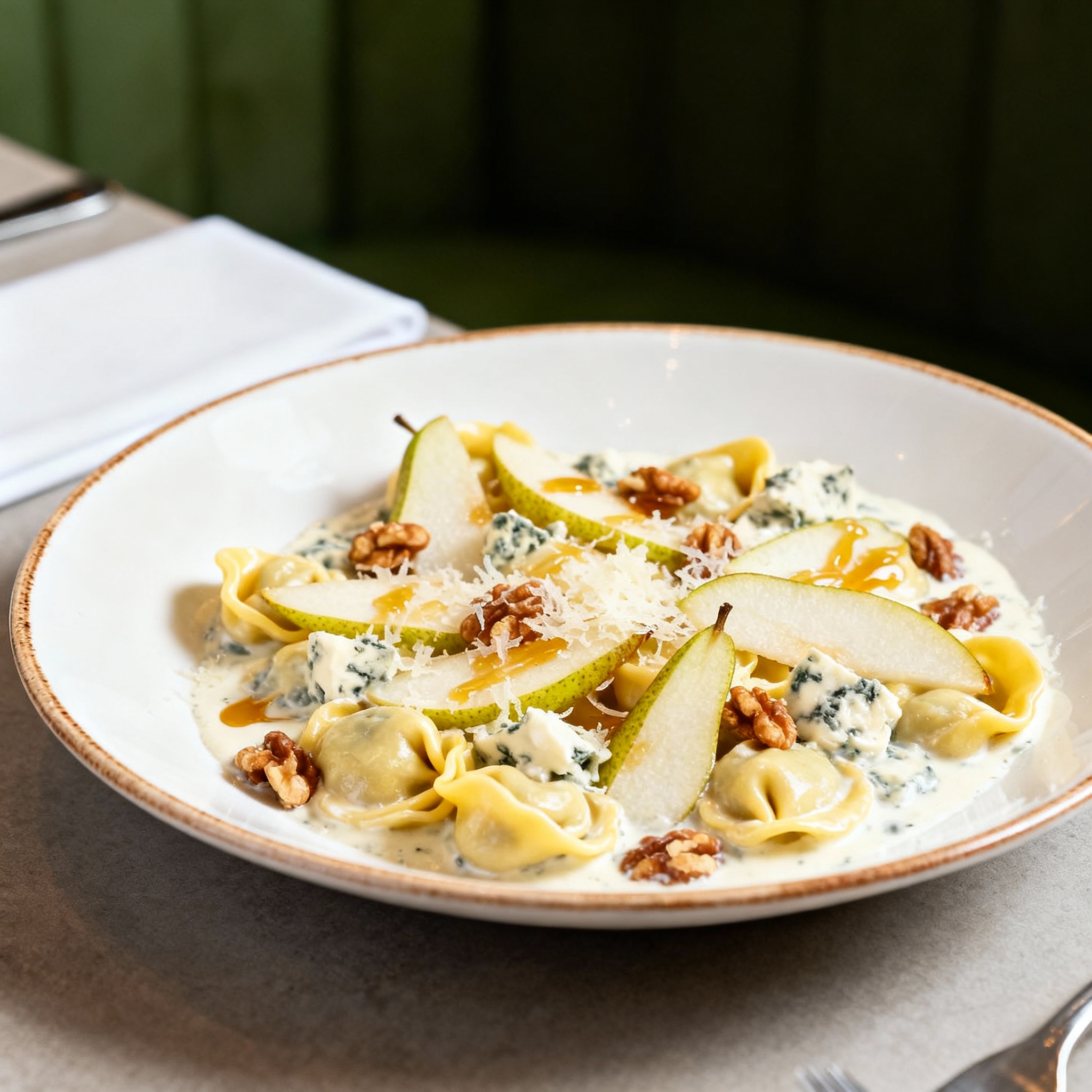 Tortellini Poire-Gorgonzola