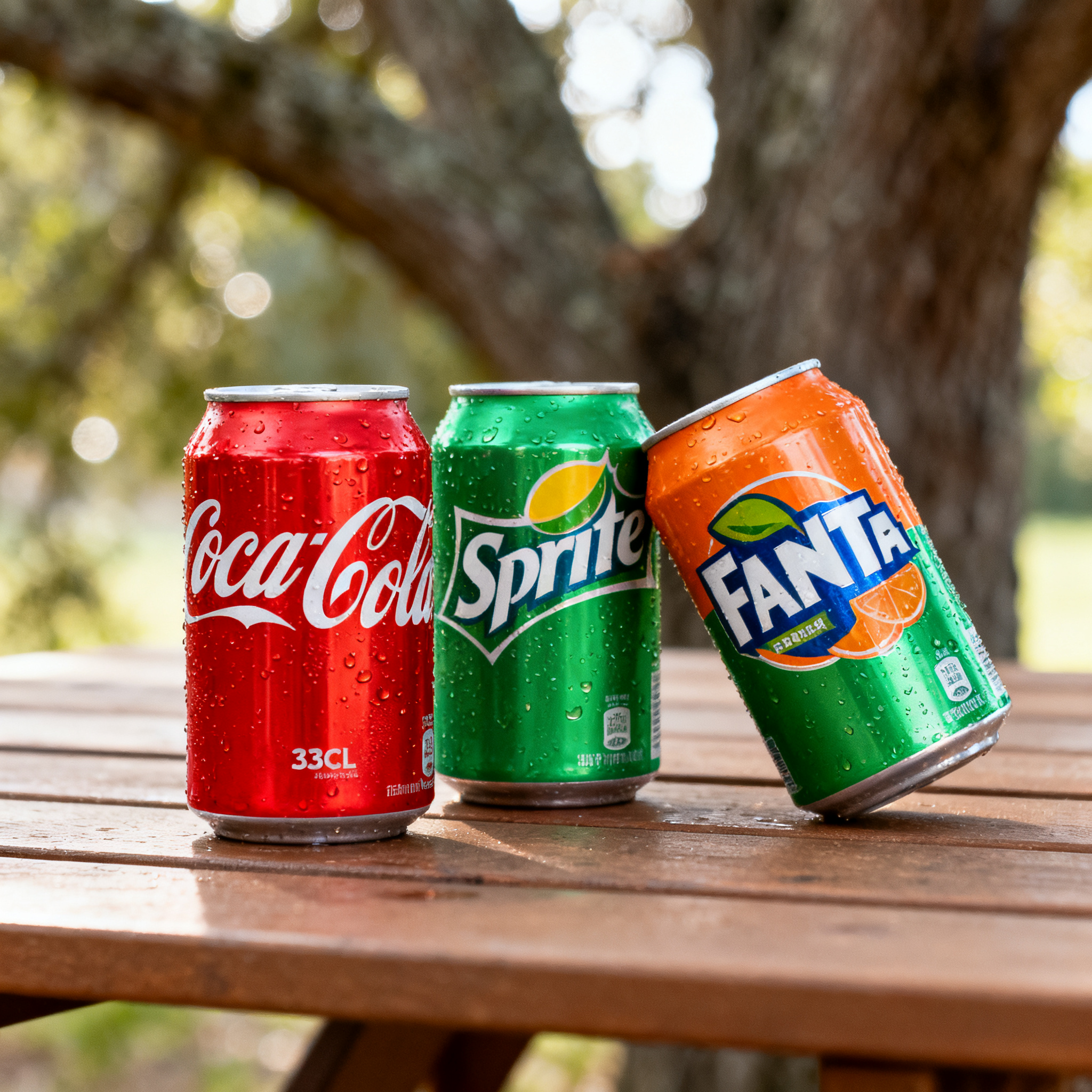 Coca, Sprite, Fanta