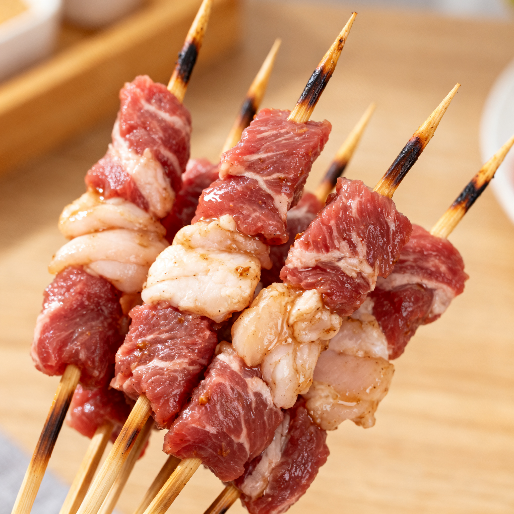 Brochettes Maison (Bœuf / Poulet)