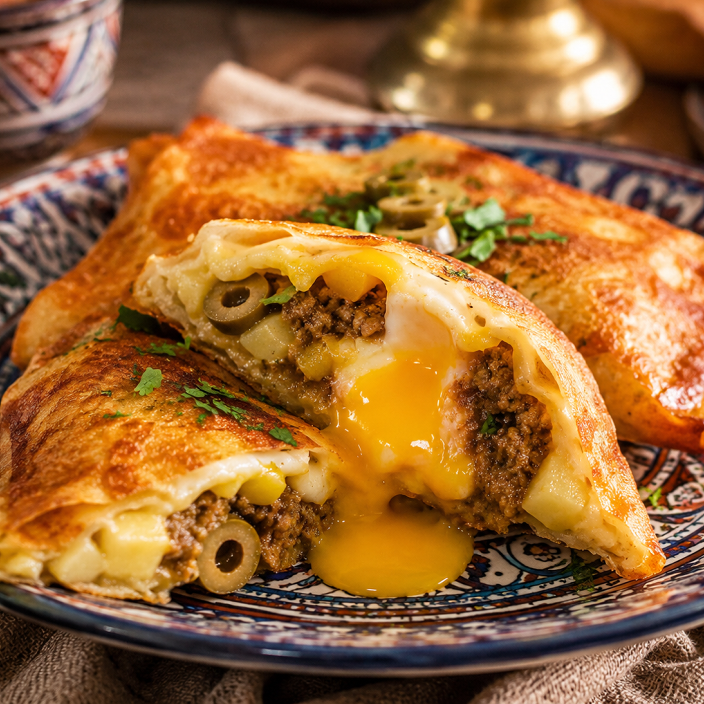 Brik Annabi 'oeuf coulant' (بريك عنابي)