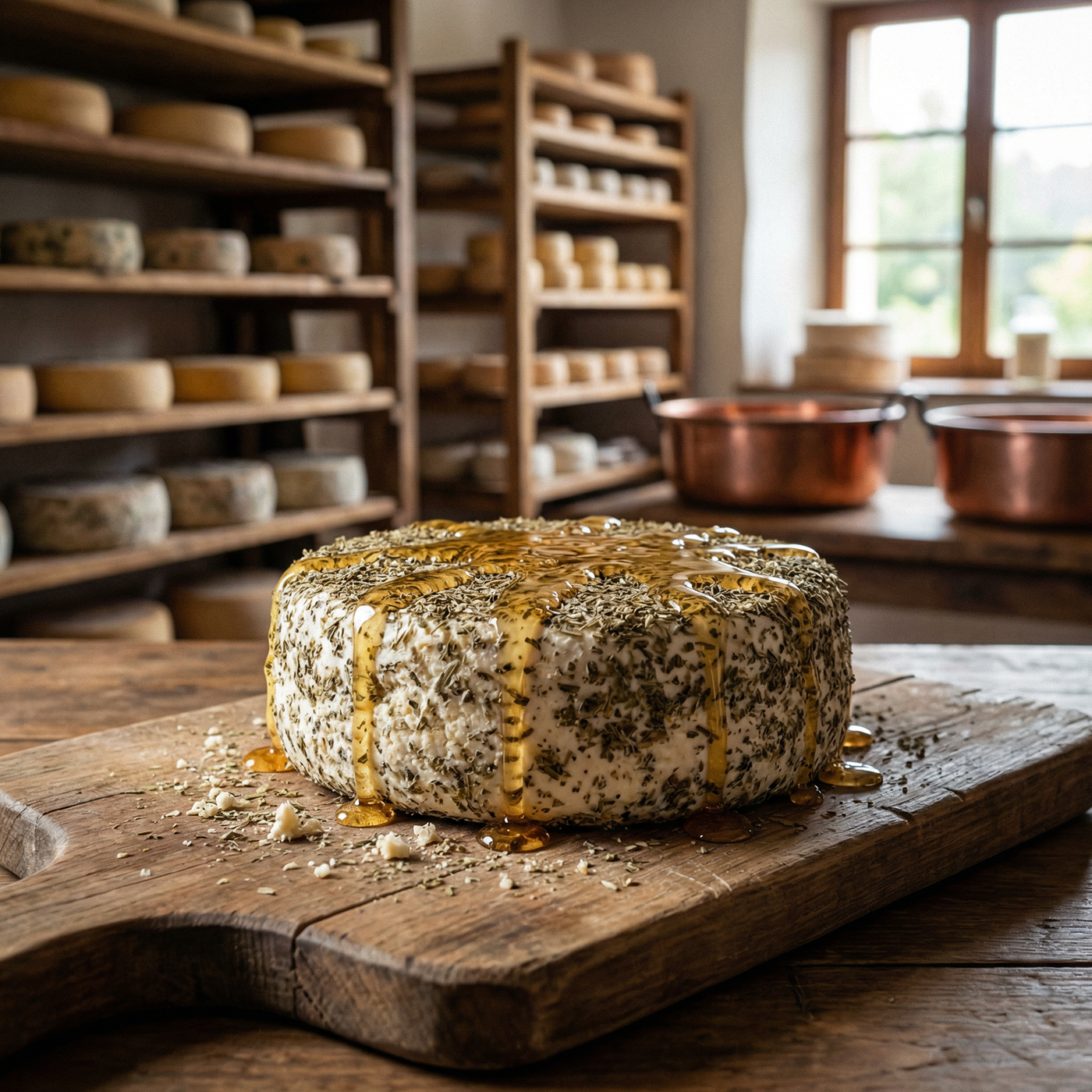 Chèvre aux herbes de Provence et miel