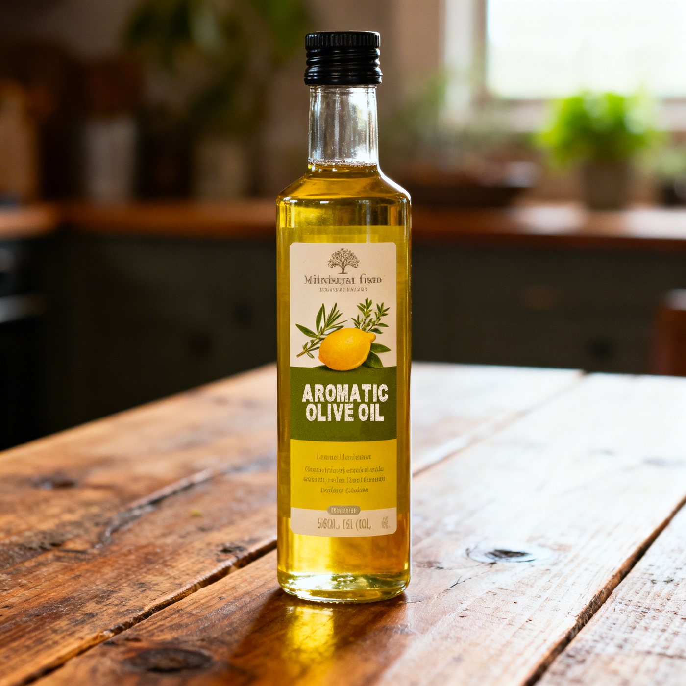 Huile d’Olive Aromatisée au Citron & Thym