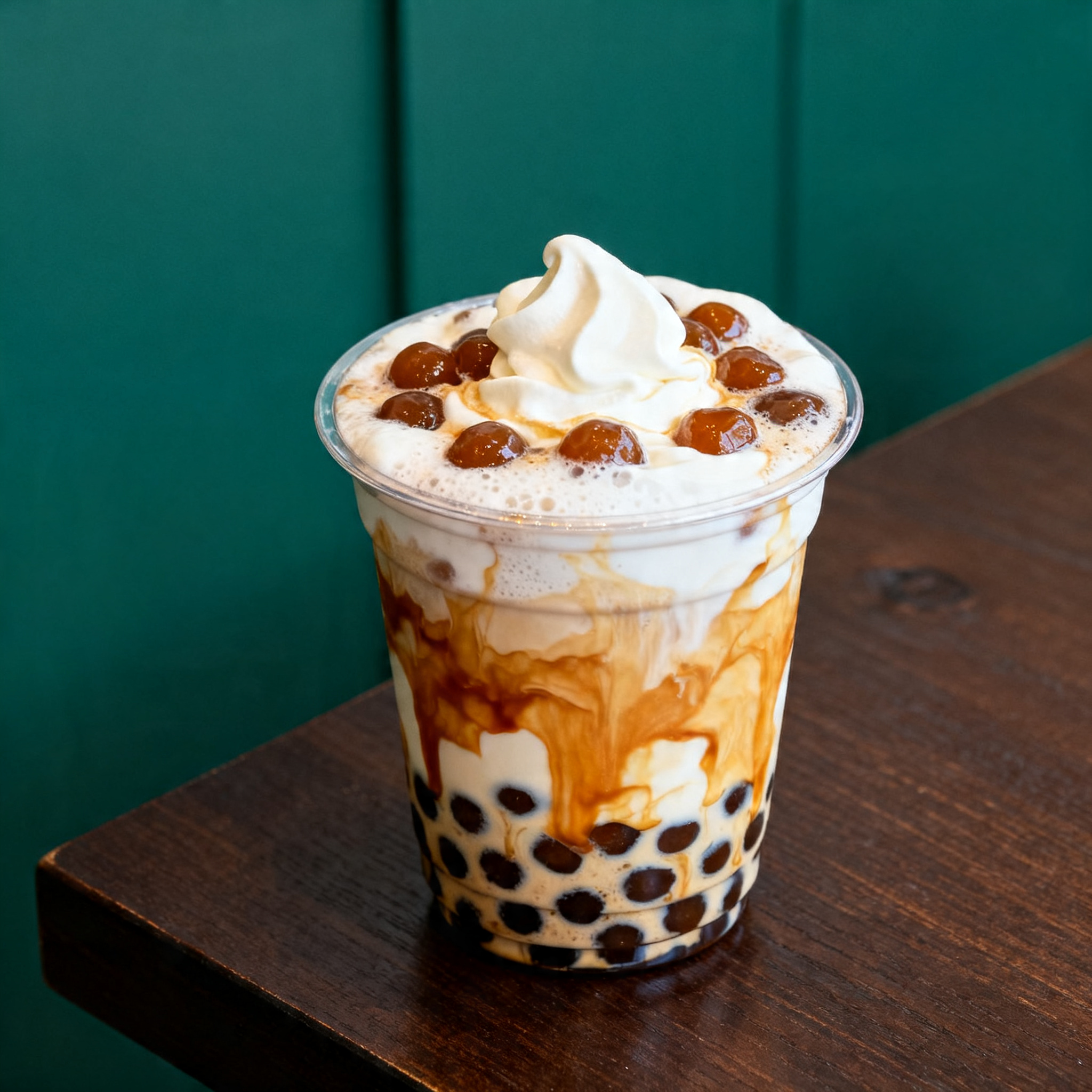 Brown Sugar Boba Latte Cheese Foam