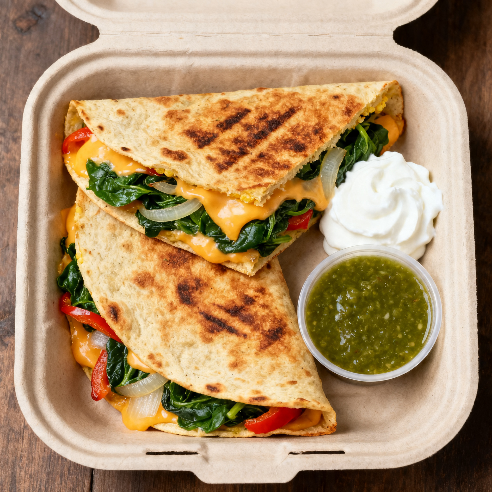 Quesadilla Fromage Épinards