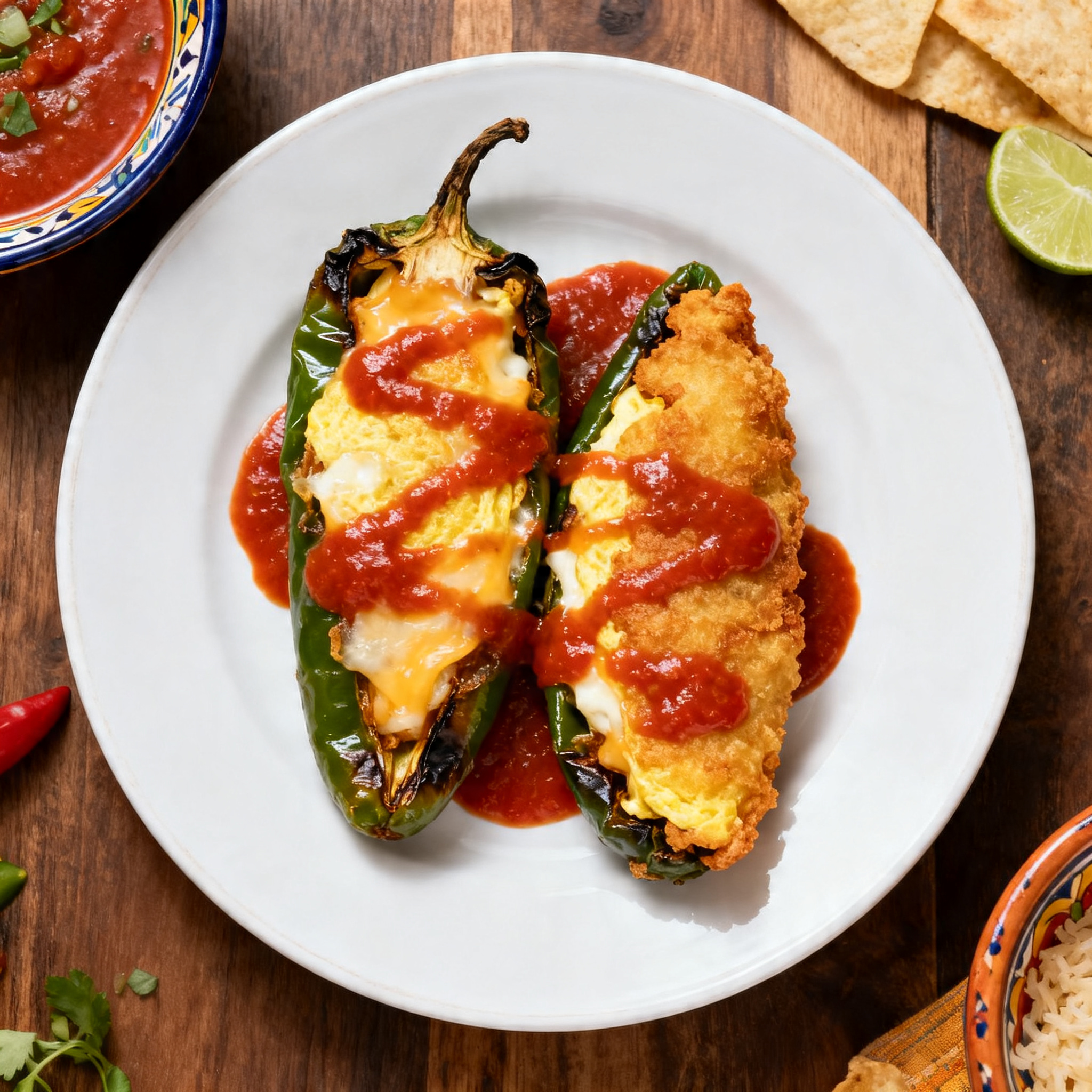 Chiles Rellenos Poblano Fromage