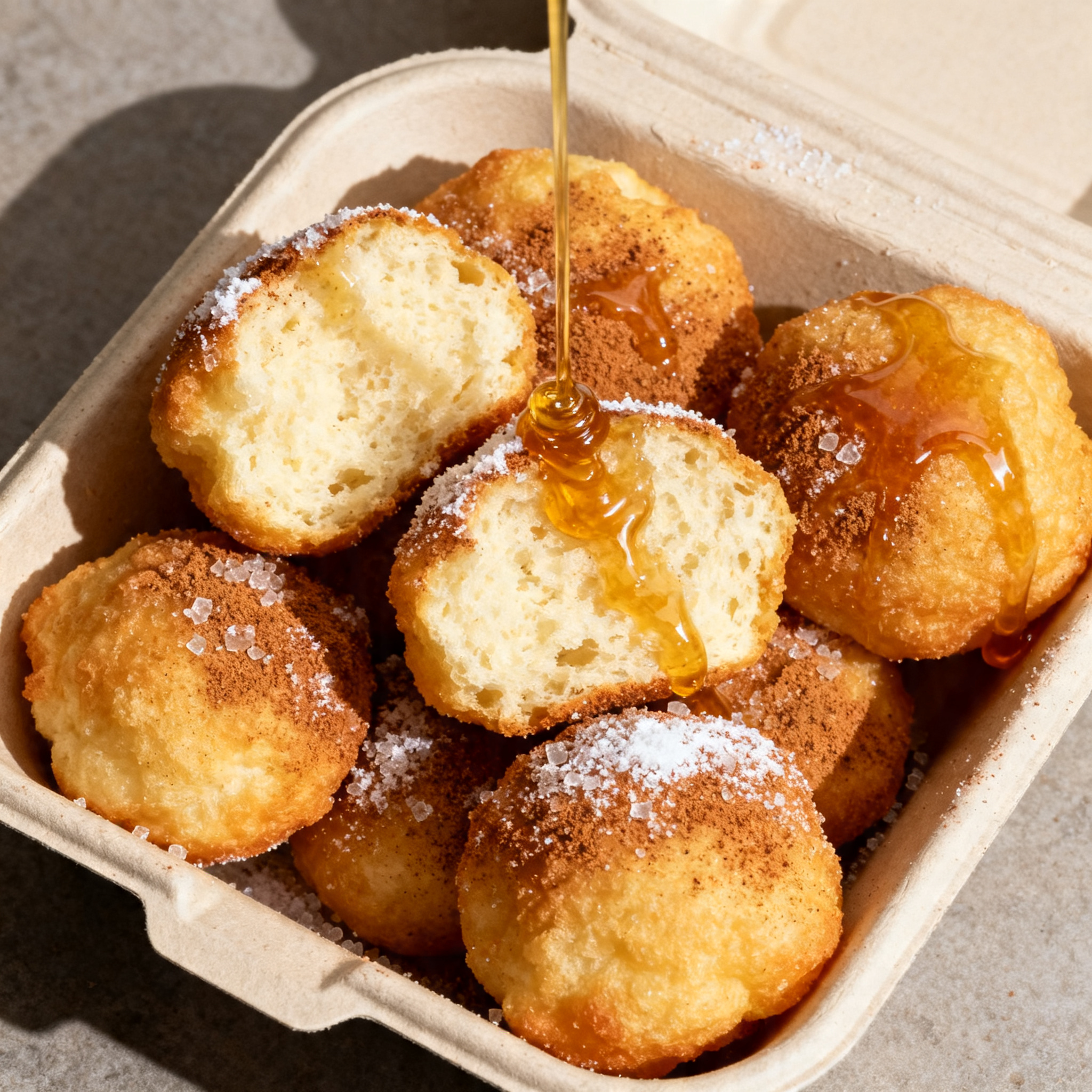 Buñuelos Beignets Miel Sucre