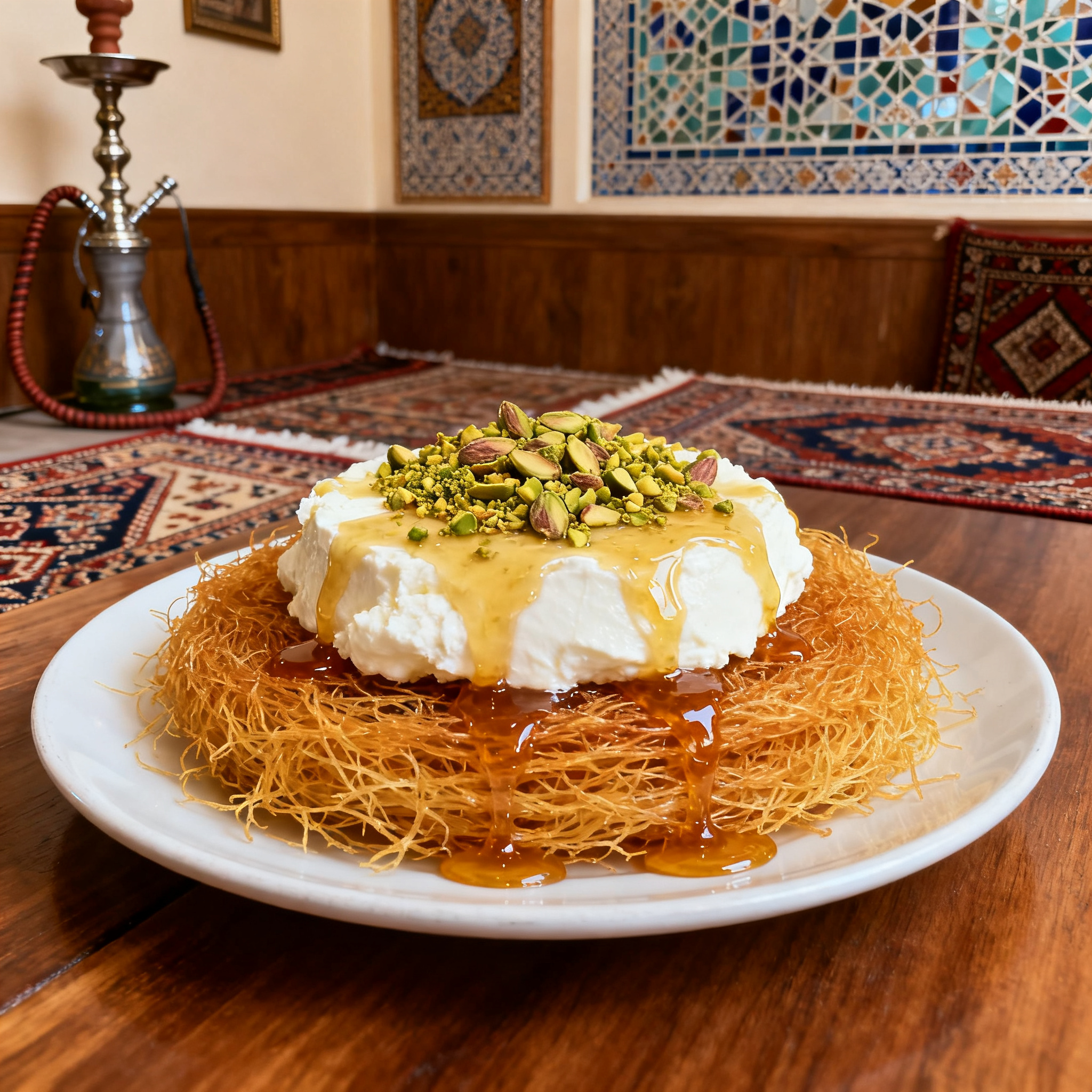 Knéfé Fromage Miel Kadaïf