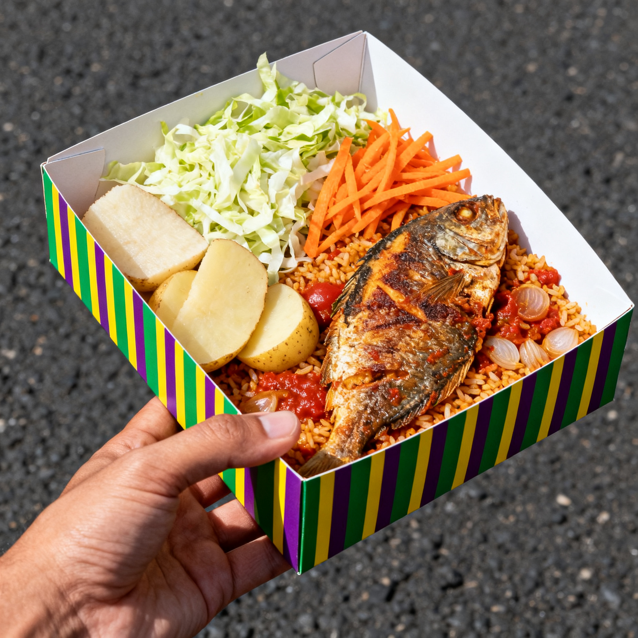 Thiéboudiène Poisson Légumes