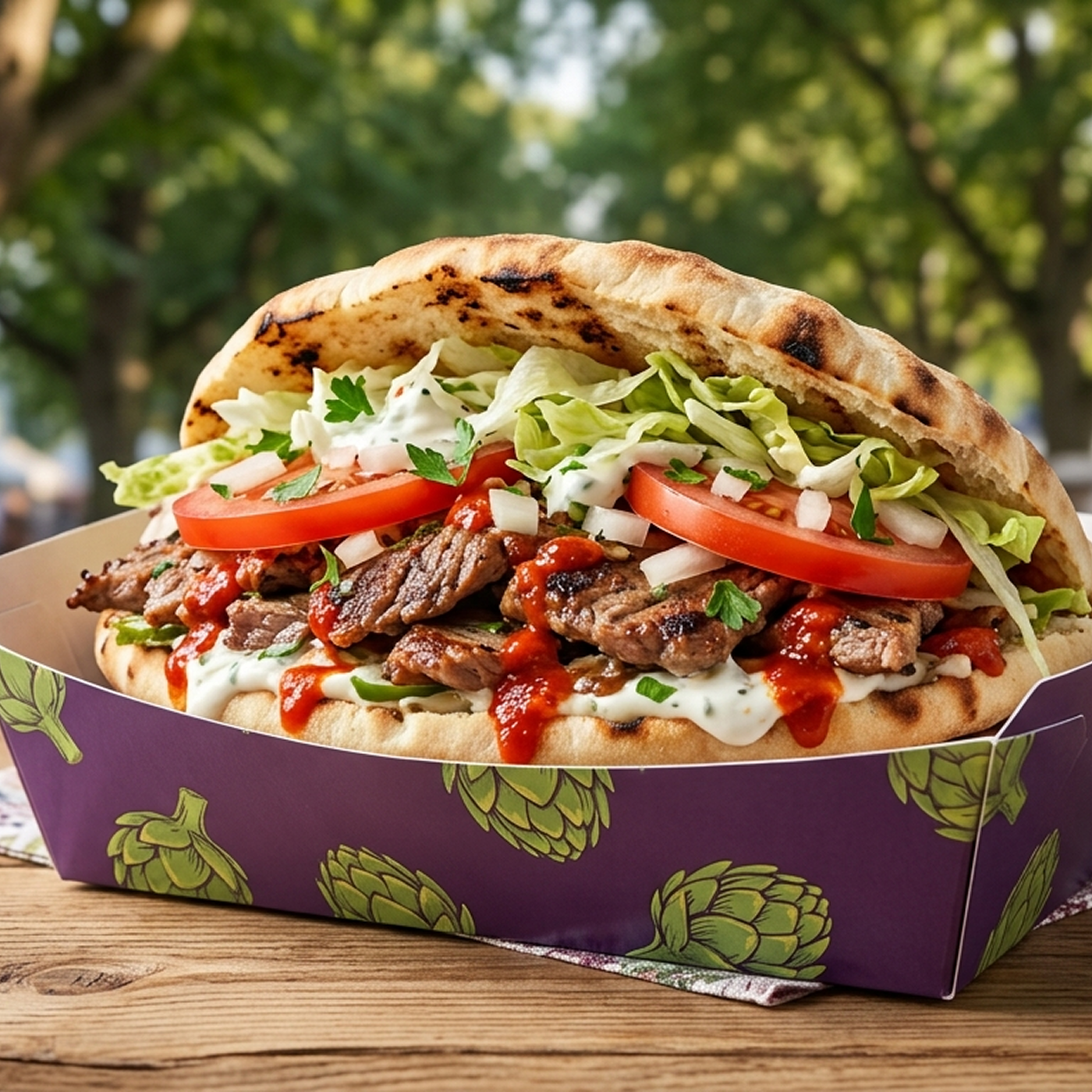 Le Kebab Épicé Très Piquant
