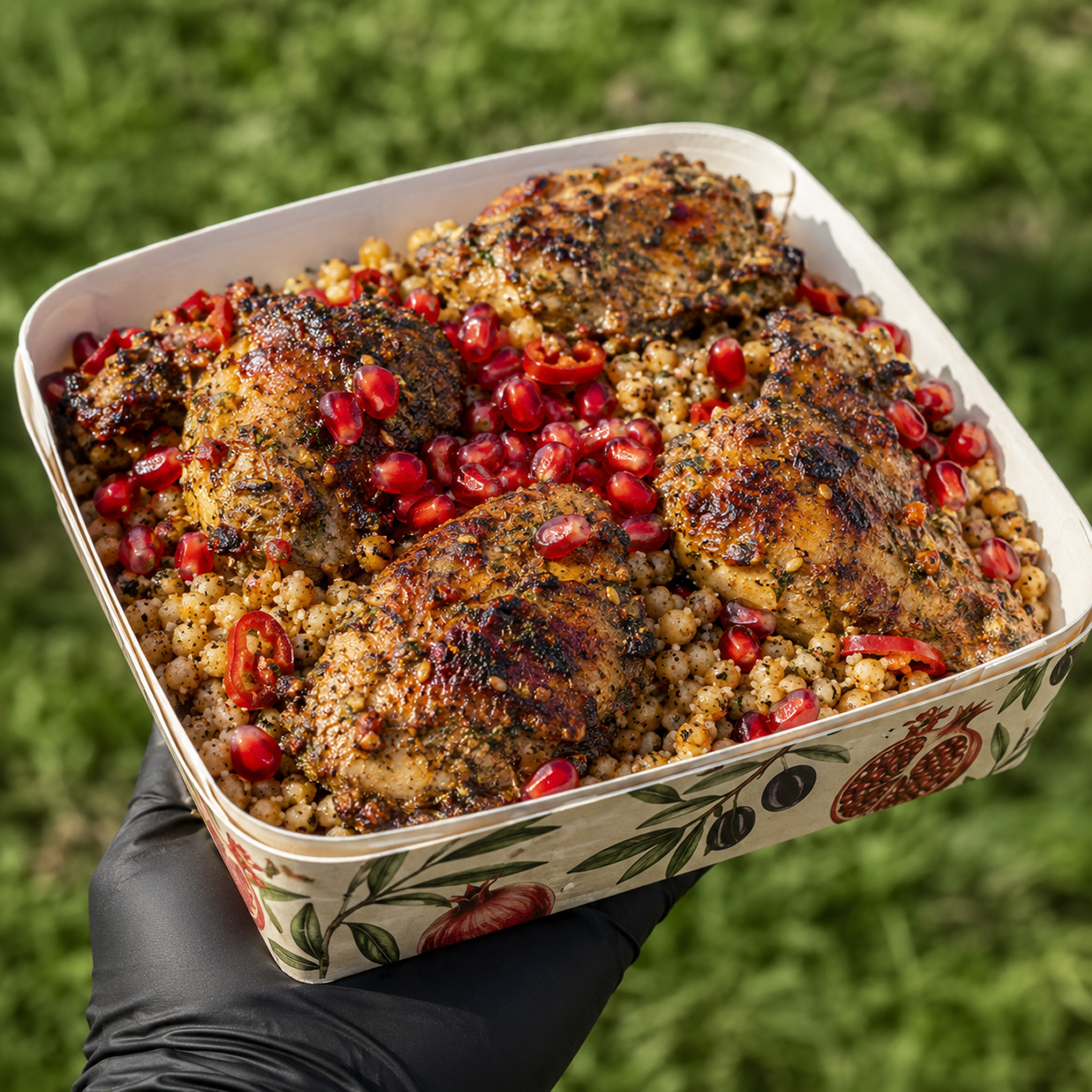 Poulet Za'atar Maftoul