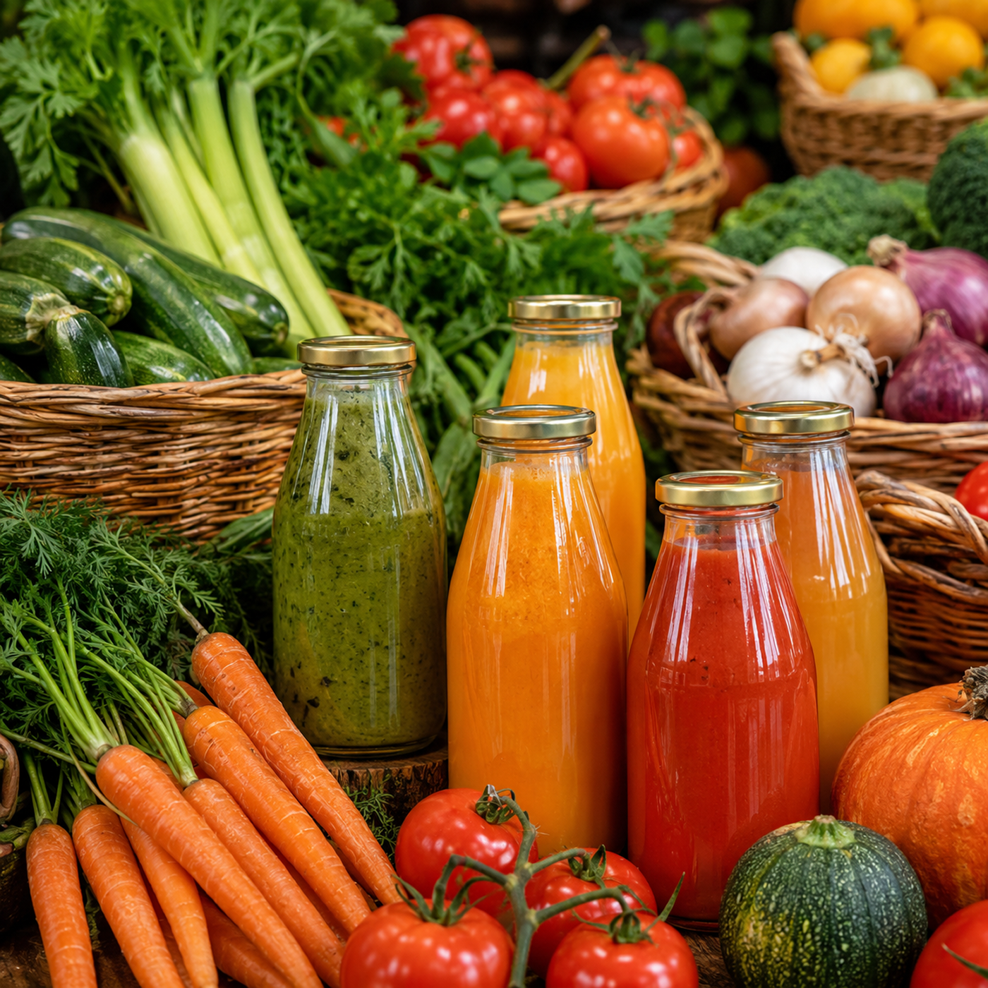 Soupe de légumes de saison €/ litre