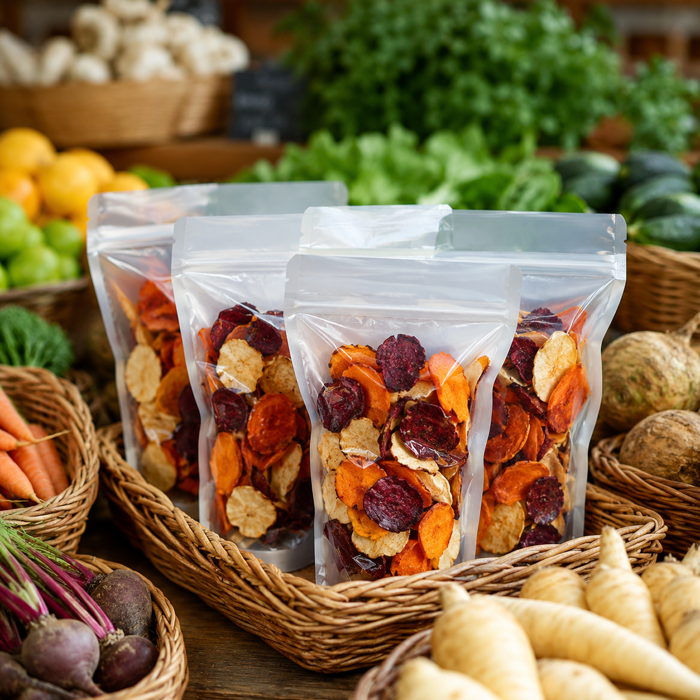 Chips de légumes €/ sachet 120gr