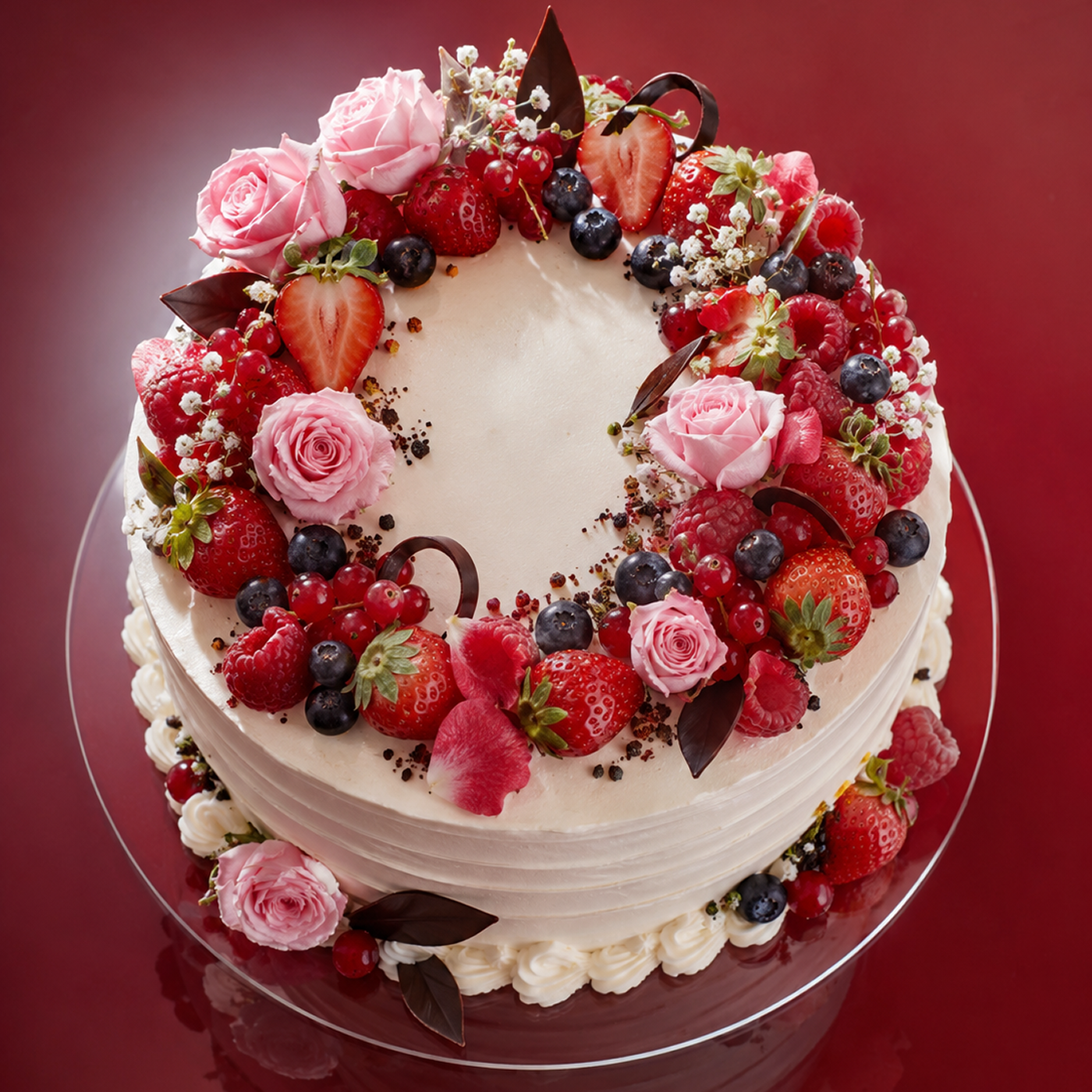 Layer cake floral (8 parts)