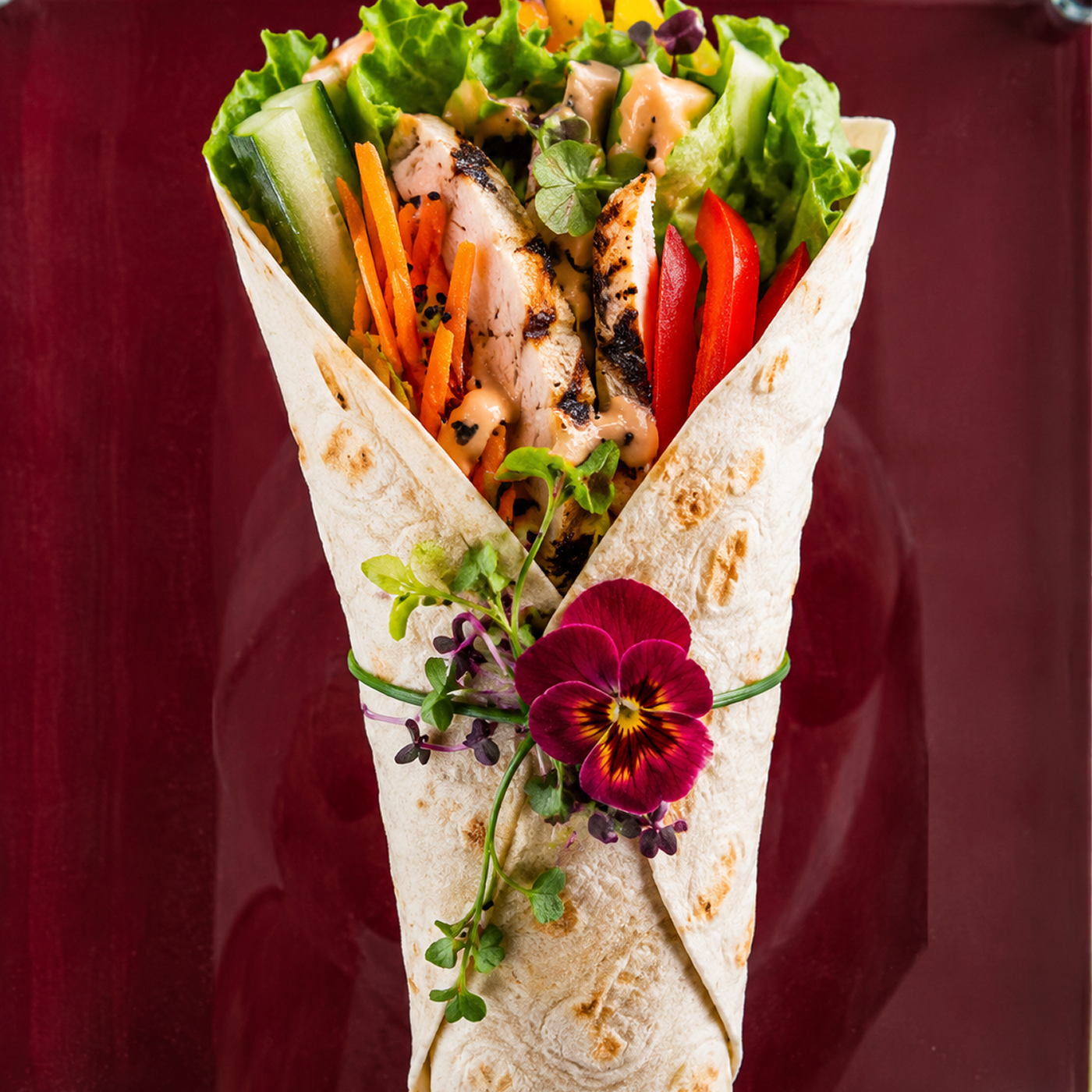 Wrap fraîcheur coloré