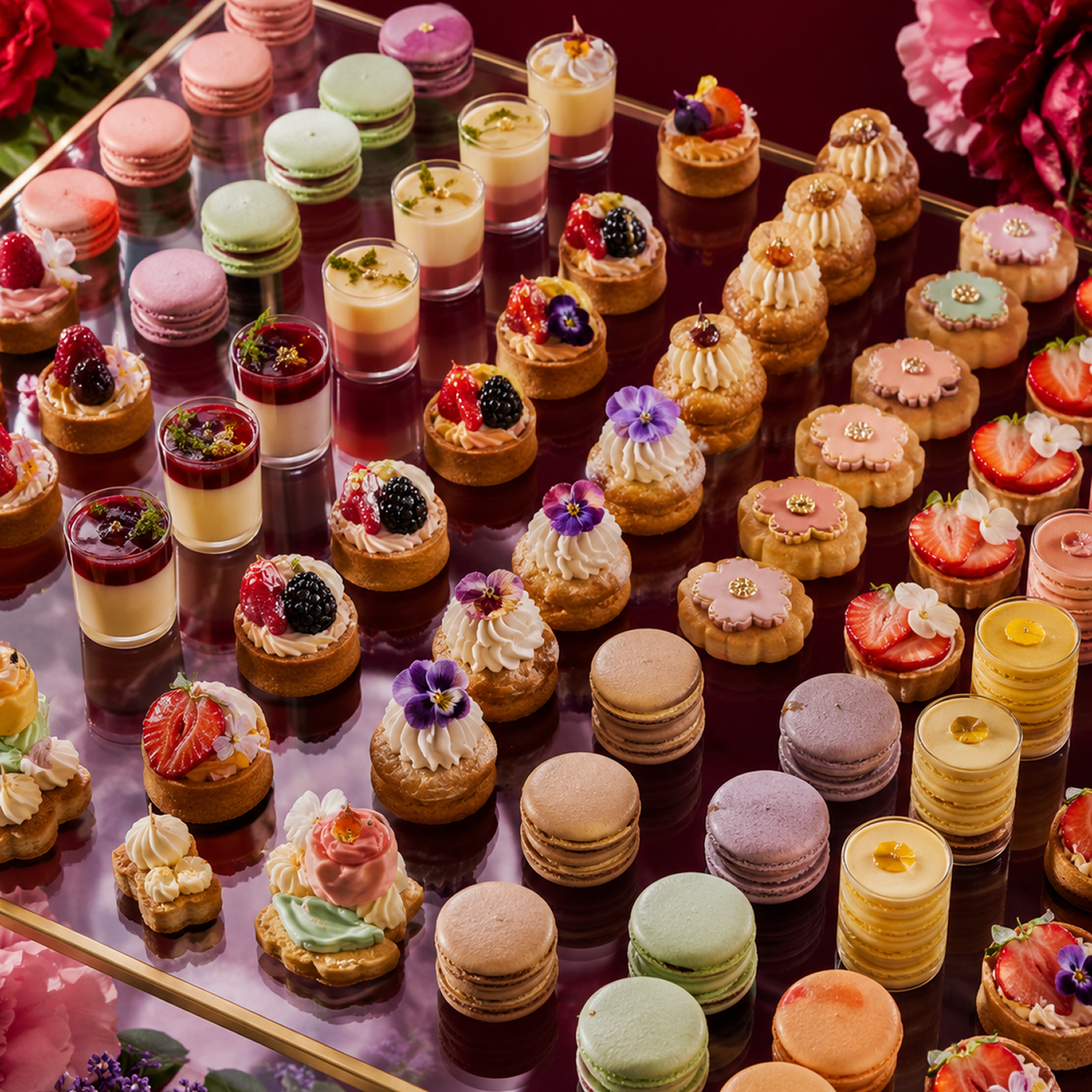 Buffet sucré pastel