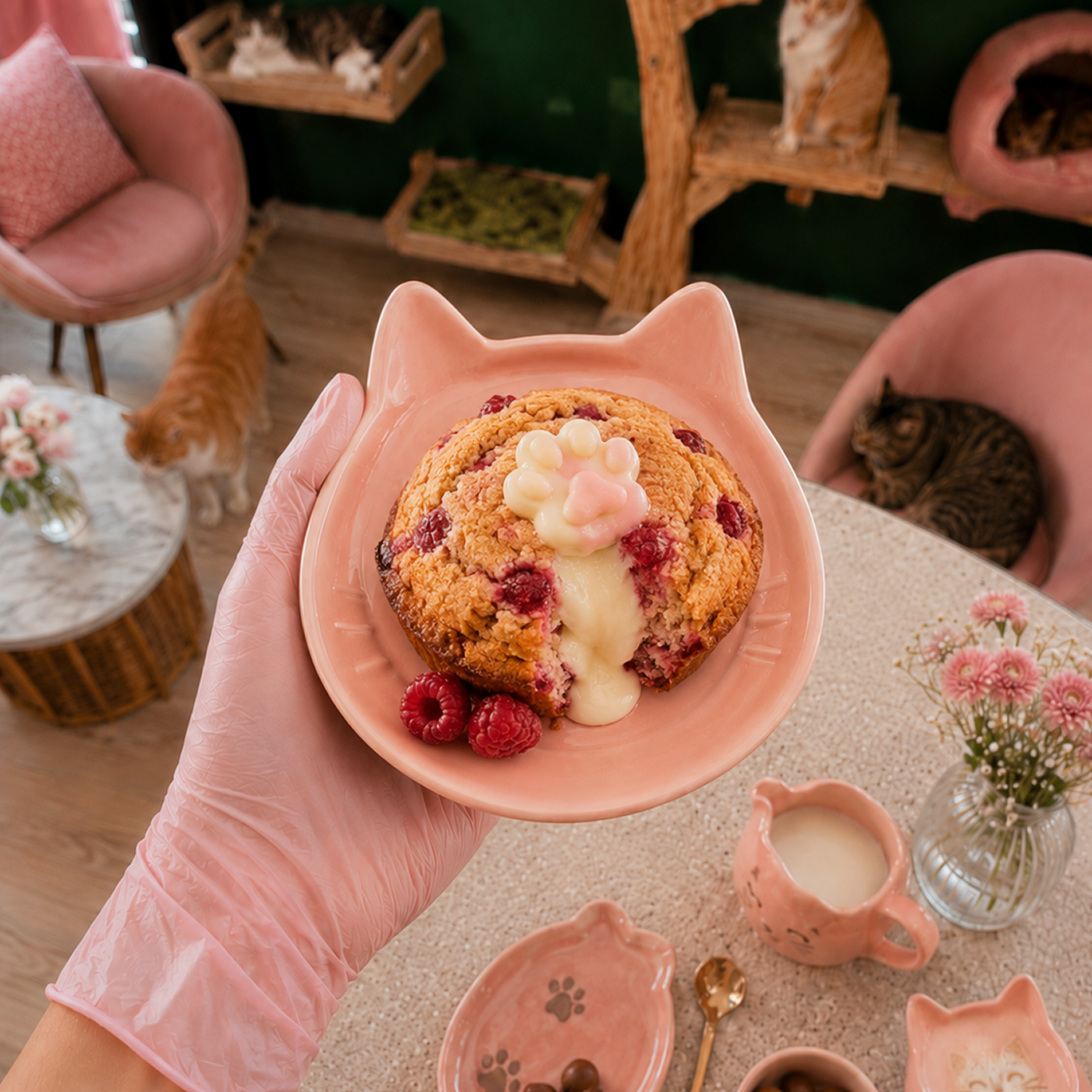 Miaouffin Framboise